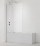 Vaňová zástena SAT Walk-In Xmotion 150x117,5 cm chróm SATWIXMVZ150 SATWIXMVZ150