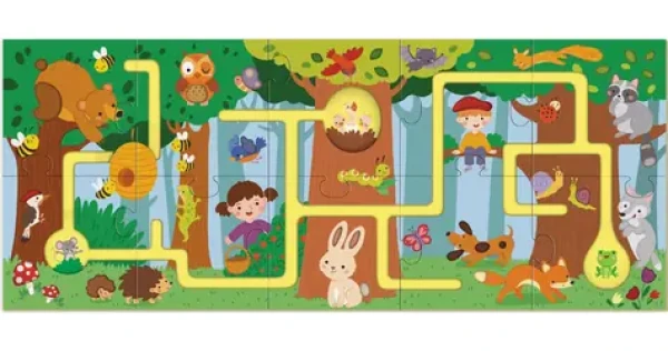 DODO Puzzle-labyrint Cesta lesom