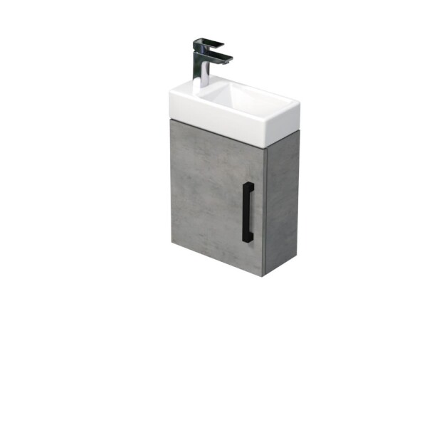 Kúpeľňová skrinka s umývadlom SAT Cube Way 40x47,5x20 cm betón mat CUBE320401DCBE CUBE320401DCBE
