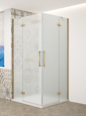 GELCO - TRINITY GOLD obdĺžnikový kút 1000x1100 rohový vstup, matné sklo, GT2210-11M-G GT2210-11M-G