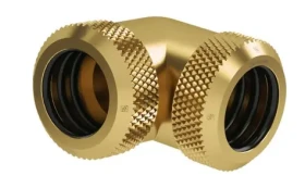 Barrow Spojka pre 14mm pevnú trubicu - 90° koleno zlatá (TWT90KNS-K14 go)