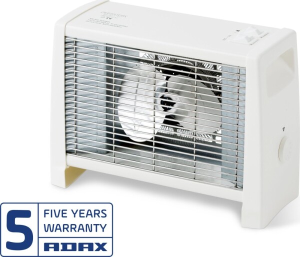 Adax Varmeblæser VV9 T 230V med mekanisk thermostat, 3 effekttrin 800W, 1200W og 2000W