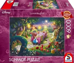 Schmidt Puzzle Alenka v ríši divov: Čajový večierok šialeného klobučníka