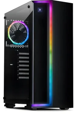 Inter-tech S-3906 Renegade čierna / Počítačová skriňa / Tower / Tvrdené sklo / RGB / ATX, ITX, mATX (88881273)