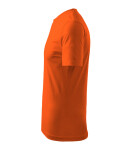 Klasické tričko unisex oranžové 3XL