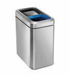 Simplehuman Odpadkový kôš na triedený odpad / 20 l (10/10) / otvorený / kartáčovaná nerez oceľ (CW1470)