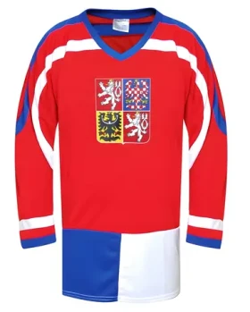Sportteam Hokejový dres ČR 1 červený, veľ. M / Hokejový dres / 100% polyester