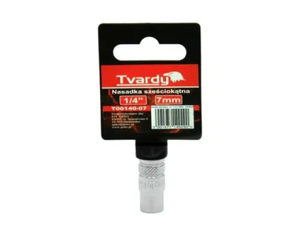TVARDY Hlavica nástrčná 1/4" 7 mm (T00140-07)