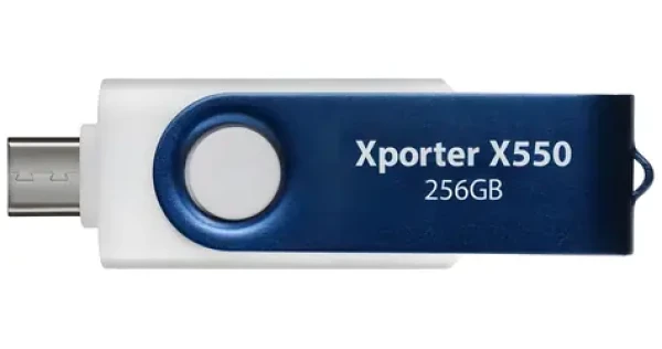 Patriot Xporter X550 256GB bielo-modrá / Flash disk / USB-A + USB-C / USB 3.2 Gen 1 (PS256GX550AAD)