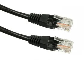 UTP patch kábel Cat 5e 2m čierny / Sieťový kábel / RJ45 / medené jadro