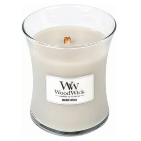 Woodwick Warm Wool 275g - váza stredná / doba horenia: až 65h (5038581058160)