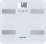 Blaupunkt BSM501 biela / osobná váha / nosnosť 150 kg / pamäť pre 12 užívateľov / monitorovanie tuku / 2x AAA (BSM501)