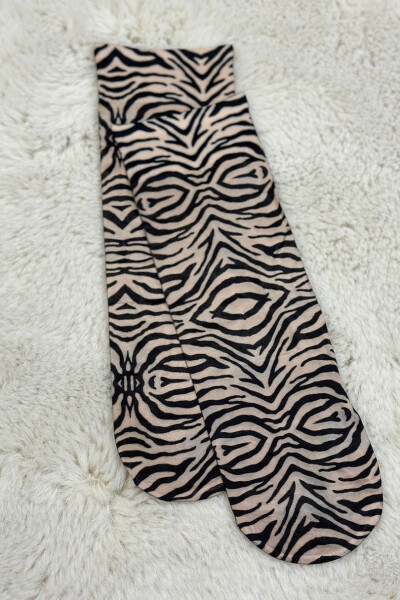 SOCK PRINT 48 béžová UNI