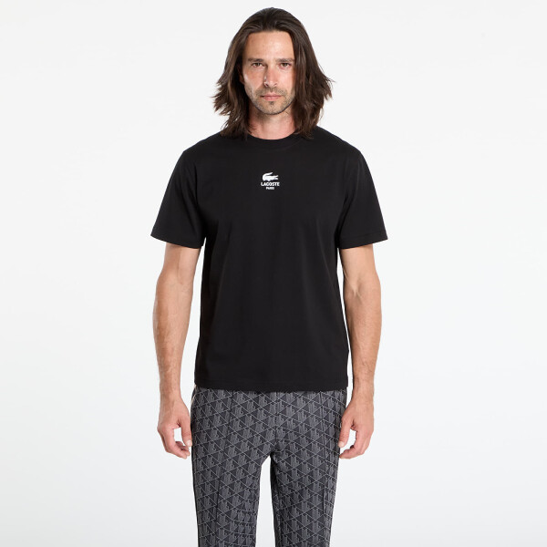 Tričko LACOSTE Men's Tee-Shirt Black L