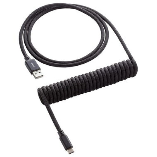 CableMod Classic Coiled Keyboard Cable USB-C - USB-A 1.5m Midnight Black / Kábel pre klávesnicu (CM-CKCA-CK-KK150KK-R)