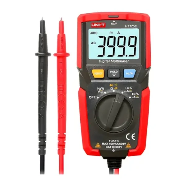 UNI-T UT120C / Multimeter / 600 V AC / DC / CAT III 600 V / NCV (UT125C)