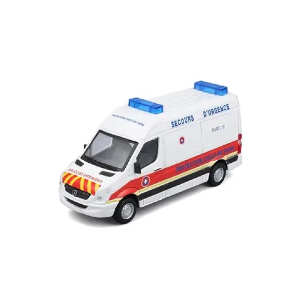 Bburago EMERGENCY Vozidlo záchrannej služby - Mercedes-Benz Sprinter