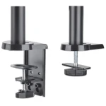 Manhattan držiak 2 monitorov s plynovou pružinou / Držiak / VESA 75x75-100x100 / nosnosť 8 kg / 17-32" / šedá (461597)