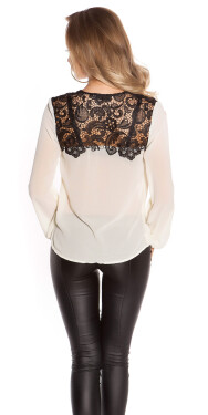 Sexy KouCla blouse with embroidery white 12