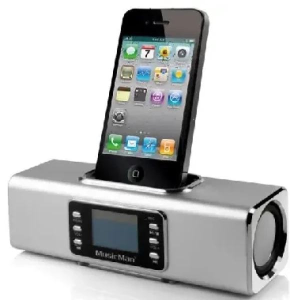 Technaxx MusicMan BTX1 / Prenosný Bluetooth Stereo reproduktor / 600 mAh / Displej / USB / až 12h / Strieborná (3801)