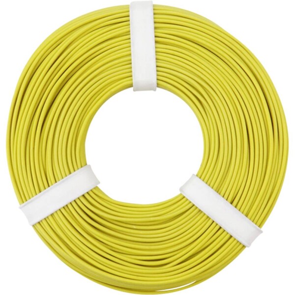 Donau Elektronik 125-053 opletenie / lanko, 1 x 0.25 mm², žltá, 50 m; 125-053
