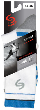 Pánske ponožky SPORT DEODORANT černá 41-43