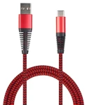 2GO USB-C 1 m červená / Dátový kábel / USB 3.2 Gen 1 / nylon (795947)