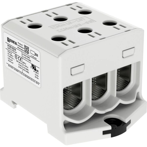 Ouneva Group VC05-0234 blok rozvádzača skrutkovací sivá 1 ks; VC05-0234