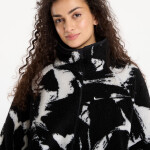 Mikina Nike Sportswear Women's Oversized High-Pile Fleece Top Black/ Black/ Sail S