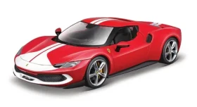 Bburago RACE + PLAY Ferrari 296 GTB ASSETTO FIORANO červená