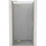 MEXEN/S - Mist-H L sprchové dvere krídlové ľavé 105, transparent, zlatá kartáčovaná 8A5L-105-000-55-00-L