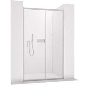 CERANO - Sprchové posuvné dvere Orlano L/P - 5 mm - chróm, transparentné sklo - 140x195 CER-8050BD74893