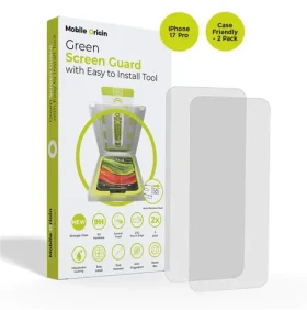 Mobile Origin Screen Guard Ochranné sklo s aplikátorom pre Apple iPhone 17 Pro / 2 kusy / Vhodné do púzdra (SGA-i17Pro-2pk)