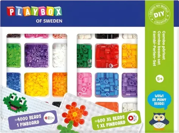 PLAYBOX Zažehľovacie korálky Combo set 4000+600 ks