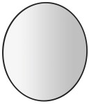 SAPHO - SHARON LED podsvietené zrkadlo Ø 80 cm, čierna mat 31255CI
