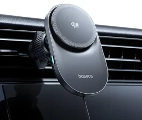 Baseus PrimeTrip VC2 Pre čierna / Držiak do auta / bezdrôtové nabíjanie 25W / aktívne chladenie / MagSafe (6942521201426)