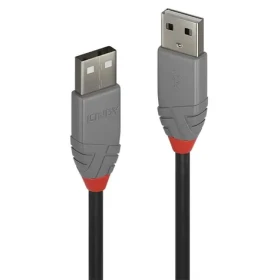 Lindy Anthra Line USB-A - USB-A čierna 0,2 m / USB kábel / USB 2.0 / 480 Mbit/s (36690)