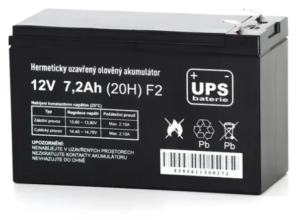 FIAMM UPS batéria 12V 7,2Ah F2 / Batéria pre UPS / 12V / 7,2Ah / F2 / AGM (14551)