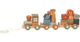 2Kids Toys Drevený vláčik so zvieratkami