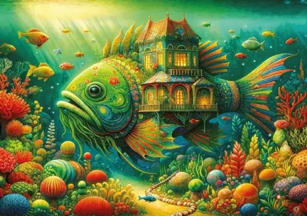 ART PUZZLE Puzzle Rybí dom