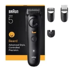Braun BT5520 Series 5 čierna / Zastrihávač fúzov / Pánsky / 120 min prevádzky / 3 nástavce / 0,5 - 20 mm / vodotesný (7500435244992)
