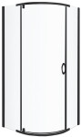 KERRA - Sprchovací kút čierny Splash 90 (bez vaničky) 5907548118639
