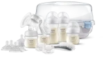 Philips AVENT SCD430/50 / Sada na dojčenie / Natural Response / manuálna odsávačka / sterilizátor do mikrovlnnej rúry