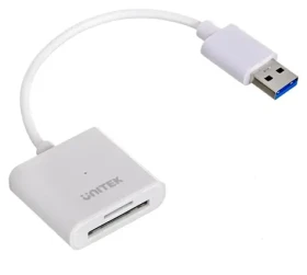 Unitek Y-9321 biela / Čítačka pamäťových kariet / USB 3.0 / SD microSD / 2 sloty (Y-9321)