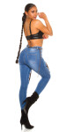 Sexy Skinny Jeans Extreme Used Look denimblue 40