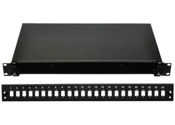Optix 19" optická vaňa 24xSC čierna / Optická vaňa / Aretácia plastovým klipom (859558983447)