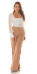 Sexy Koucla Highwaist Wide Leg Pants white L