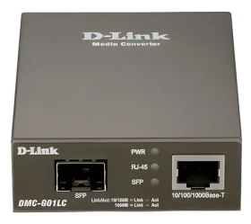 D-Link DMC-G01LC sivá / Media konvertor / 10/100/1000Base-T na Gigabit SFP (DMC-G01LC/E)