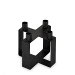 Novoform Dizajnový svietnik Frame X Cubic Black