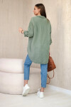 Bavlnená mušelínová košeľa oversize khaki UNI